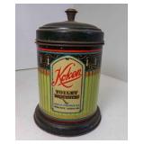 Vintage Koken Toilet Requisites Tin Litho w/Hinged