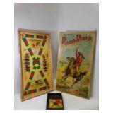 Antique Board Game / The Game of Rough Riders