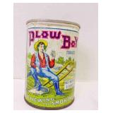 Plow Boy Chewing And Smoking Tobacco Tin No Lid