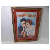 Framed Vintage Lime-Julep Soda Advertisement Under