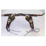 Hopalong Cassidy Double Holster Set W/Buck
