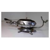 Antique Chromed Cast Iron Curling Iron Gas Heater