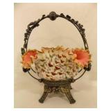 Reed And Barton Sliver Plate Stand w/Sterens &