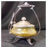 Vintage Silver Plated Condiment Serving Dish with