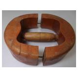 Wood Hat Stretcher Tool 6 7/8 Broken & Repaired