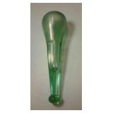 Benzer Vaseline Glow Green Uranium Glass Bud Vase