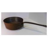 Antique Original Copper Saucepan Cast Iron Handle