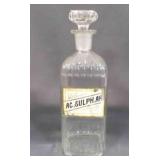 11" Antique Apothecary Drug Store Jar w/Stopper