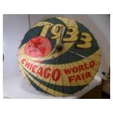 1933 Chicago Worlds Fair Parasol Umbrella Rice