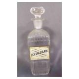 11" Antique Apothecary Drug Store Jar w/Stopper