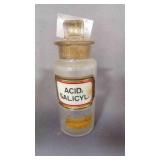 5ï¿½" Antique Apothecary Drug Store Jar w/Stopper