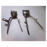 2 Vintage Manual Hair Clippers - 1 is Marked ACE