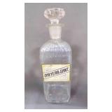 11" Antique Apothecary Drug Store Jar w/Stopper