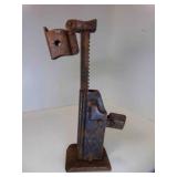Antique Cast Iron Flip Top Car Jack Rust & Patina