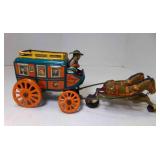 Vintage Hadson Kentucky Stage Coach Tin Toy