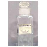 10ï¿½" Antique Apothecary Drug Store Jar w/Stopper