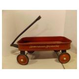 Vintage Red Metal "American Beauty" Wagon - Rolls