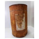 OLD 3 Gallon Wood Barrel Commercial Neatsfoot Oil