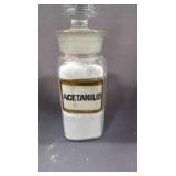 5ï¿½" Antique Apothecary Drug Store Jar w/Stopper