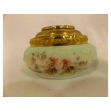 Antique C.F. Monroe Wave crest Opal Ware Glass