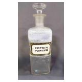 10ï¿½" Antique Apothecary Drug Store Jar w/Stopper