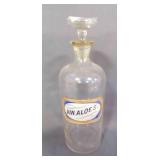 10ï¿½" Antique Apothecary Drug Store Jar w/Stopper