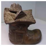 Vintage Metal Coin Bank - "Old Woman Who Lived in