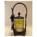 Victorian Sliver Plate Pickle Castor w/Vaseline