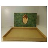 Vintage Mademoiselle Advertising Linen Fabric Box