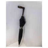 Antique Victorian Umbrella Parasol w/Dark Wood