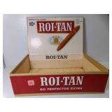 Vintage Roi-Tan Cardboard Cigar Box w/Tax Stamp