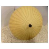 Vintage Hand Made Oiled Paper Parasol Bamboo Frame