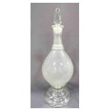 19" Vintage Glass Apothecary Show Globe 3 pc