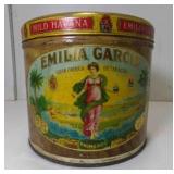 Antique Emilia Garcia Mild Havana Cigar Tin w/Tin