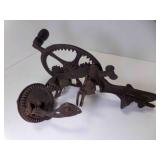 Antique 1890s Cast Iron Apple Peeler Manual Crank