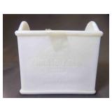 Vintage Nar-O-Fold Milk Glass Napkin Holder w/