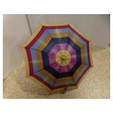 Vintage Umbrella Parasol w/Plastic Crook Handle
