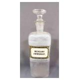 10ï¿½" Antique Apothecary Drug Store Jar w/Stopper