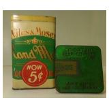 Vintage Niles & Moser 5ï¿½ Cigar w/Tin Cover Lid