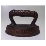 OLD Miniature Cast Iron Advertising Sad Iron