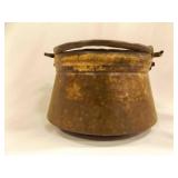 OLD Copper Kettle w/Handle - Has Patina
