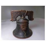 Vintage Cast Iron Liberty Bell Still Bank