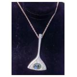 Vintage CEARD Sea Grass Necklace Pendant - Made