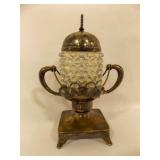 Victorian Sliver Plate Pickle Castor w/Hobnail