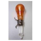 Antique Marigold Carnival Glass Bud Vase w/Bracket