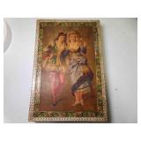 Vintage Victorian Decorative Paperboard Box w/Lid