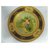 10" Wide Metal Vienna Art Plate 1905 -Has Few