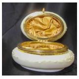 Victorian C.F. Monroe Wave Crest Oval Dresser Box