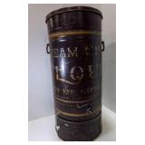 OLD Large Cream City Flour Bin & Sifter - Metal