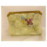 C.F. Monroe Company Wave Crest Opal Glass Letter